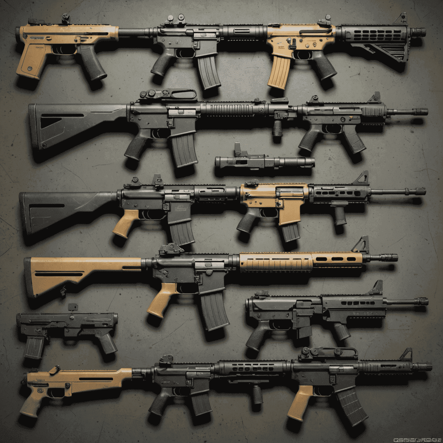 A grid display of various user-created CS2 weapon skins, highlighting diverse styles and creative approaches